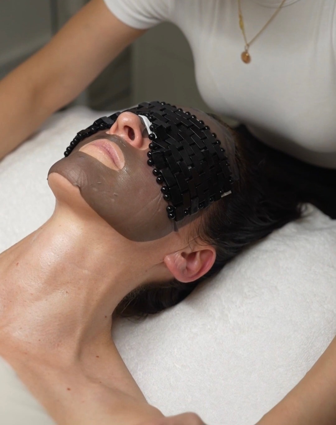 Charcoal mask facial treatment at Bayshore Beauty