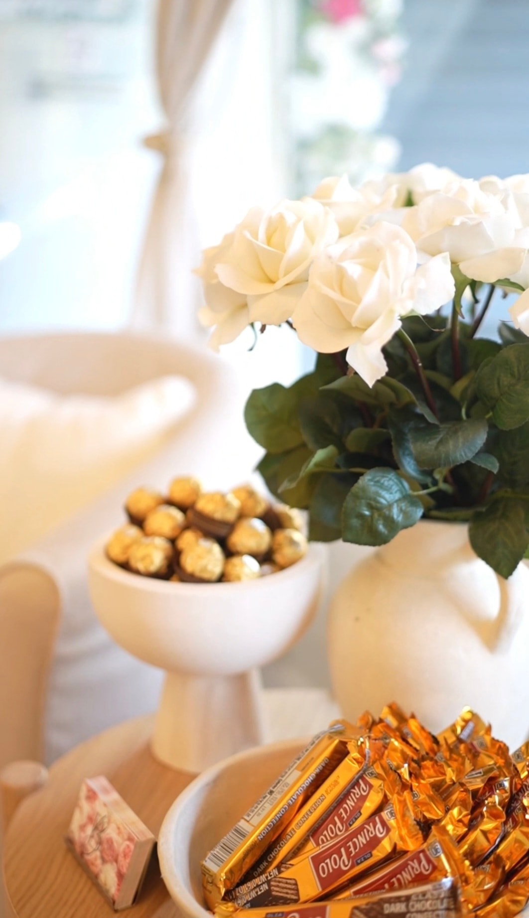 Bayshore Beauty hospitality with flowers and chocolates