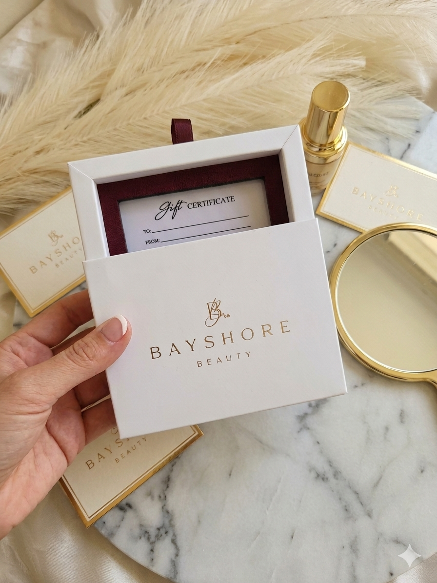 Bayshore Beauty gift certificate and beauty accessories