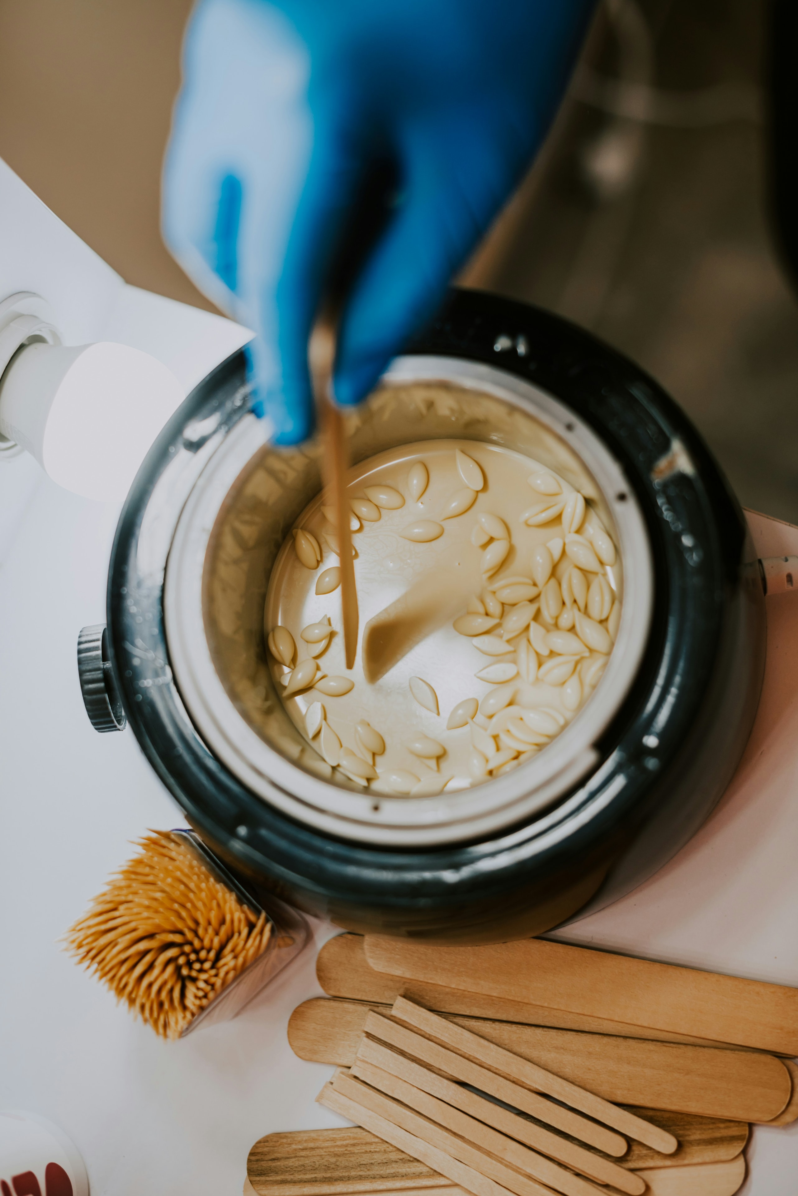 Wax preparation with professional treatment tools